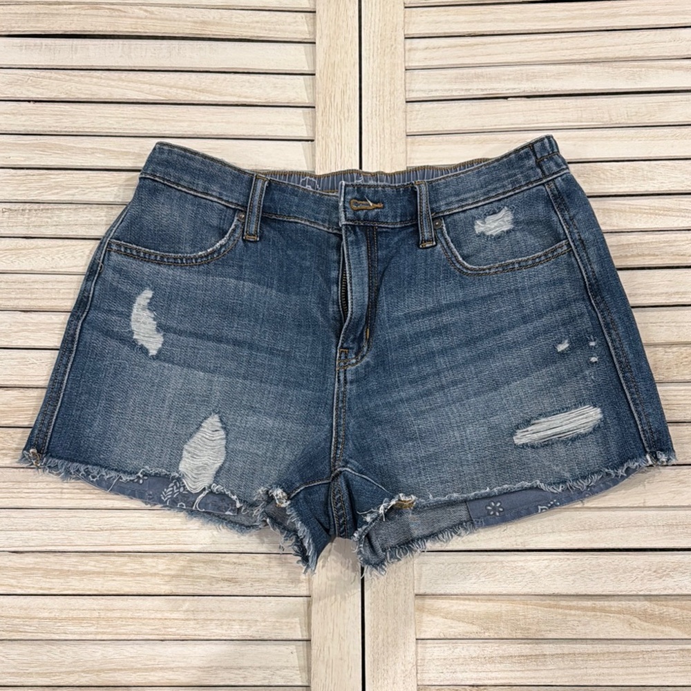 Denim Distressed Women Shorts